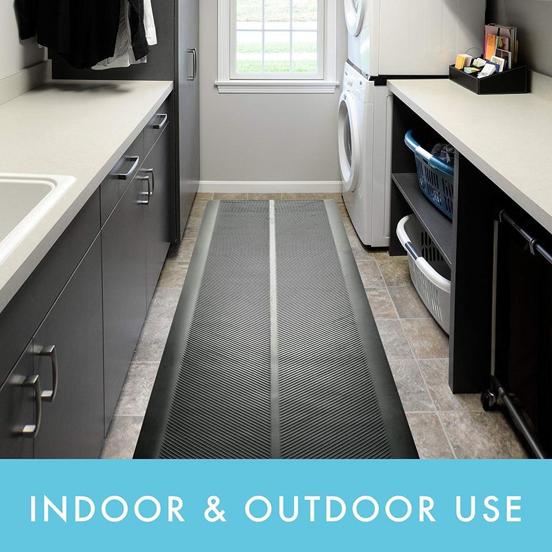 CLIMATEX Indoor/Outdoor Rubber Runner Mat, Door Mat For Floor Protection, 27" X 6', Black (9A-110-27C-6) - Image 4